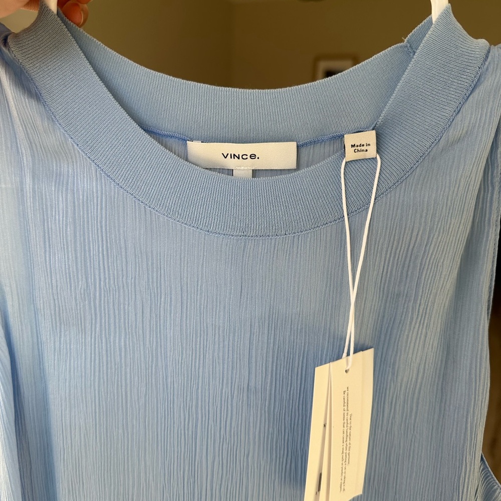 Vince sky blue tank top